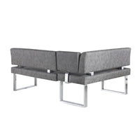 Coin repas réversible Somette Gene gris foncé - 48.81 X 71.25 X 33.46