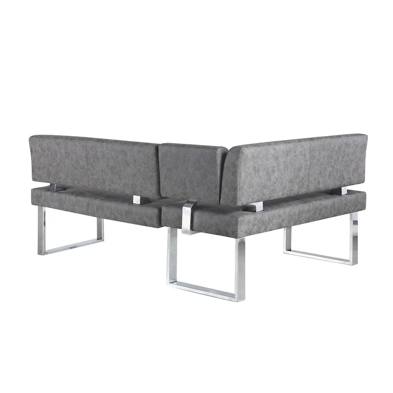 Coin repas réversible Somette Gene gris foncé - 48.81 X 71.25 X 33.46
