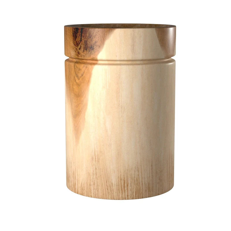 Table d'appoint ronde en bois d'acacia massif naturel par East at Main