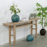 Console vintage Artissance naturel vieilli 72x12x30H