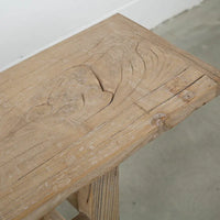 Console vintage Artissance naturel vieilli 72x12x30H