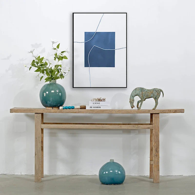 Console vintage Artissance naturel vieilli 72x12x30H