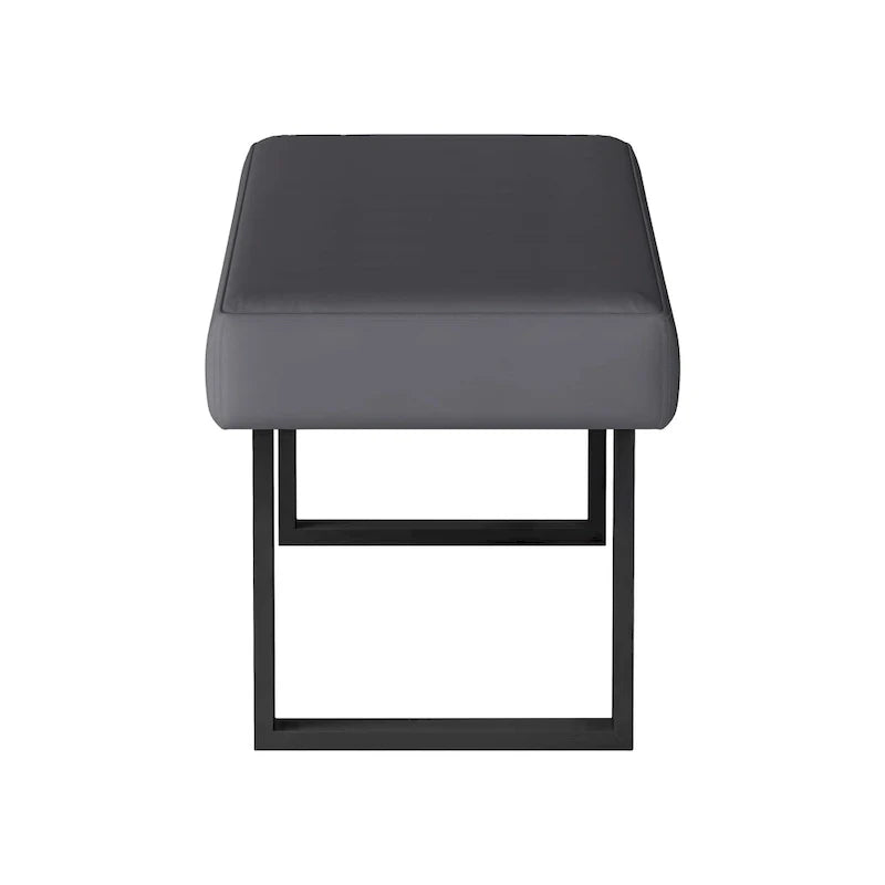Ensemble de salle à manger 3 pièces Somette Lillian gris brillant avec table, coin-repas et banc