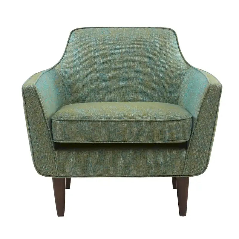Fauteuil d'appoint Madison Park Taye bleu/vert de style milieu de siècle