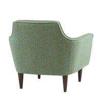 Fauteuil d'appoint Madison Park Taye bleu/vert de style milieu de siècle