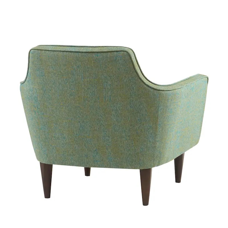 Fauteuil d'appoint Madison Park Taye bleu/vert de style milieu de siècle