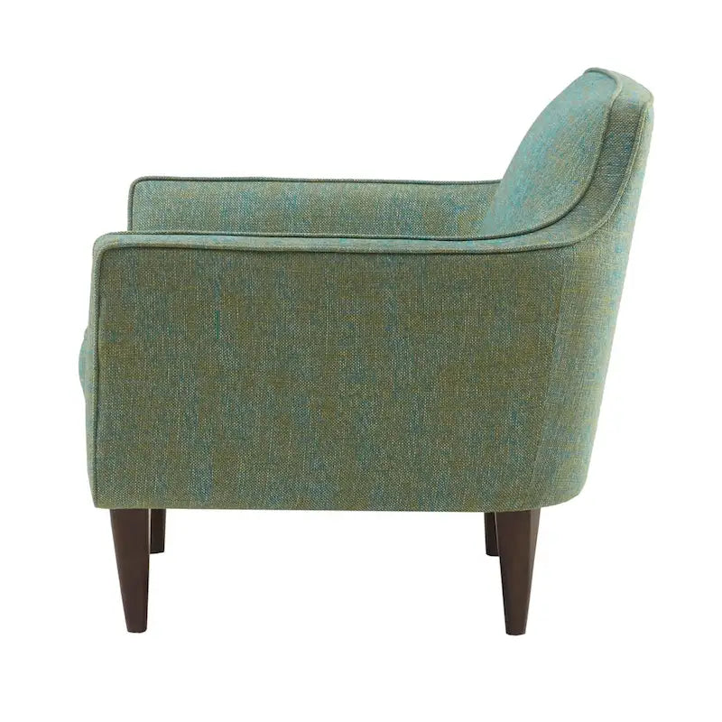 Fauteuil d'appoint Madison Park Taye bleu/vert de style milieu de siècle