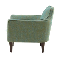 Fauteuil d'appoint Madison Park Taye bleu/vert de style milieu de siècle