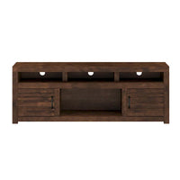 Meuble TV Bridgevine Home Sausalito 72 pouces pour téléviseurs jusqu'à 85 pouces, aucun assemblage requis, finition Whiskey