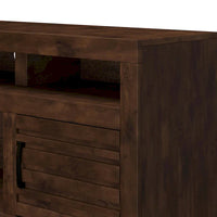 Meuble TV Bridgevine Home Sausalito 72 pouces pour téléviseurs jusqu'à 85 pouces, aucun assemblage requis, finition Whiskey