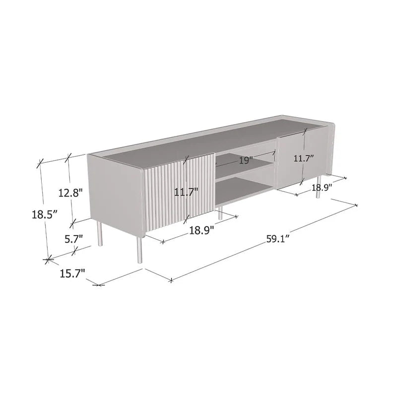 Meuble TV Brandy 2D