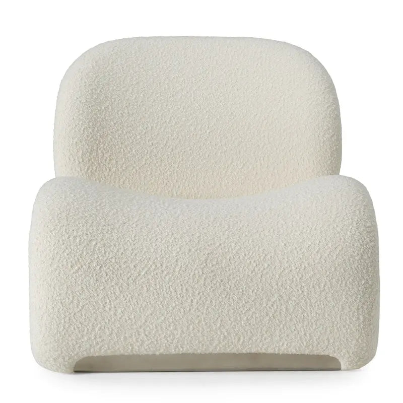 Chaise d'appoint moderne blanche Modrest Donovan