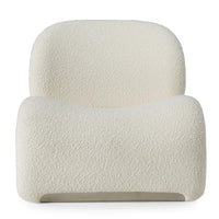 Chaise d'appoint moderne blanche Modrest Donovan