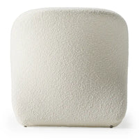 Chaise d'appoint moderne blanche Modrest Donovan