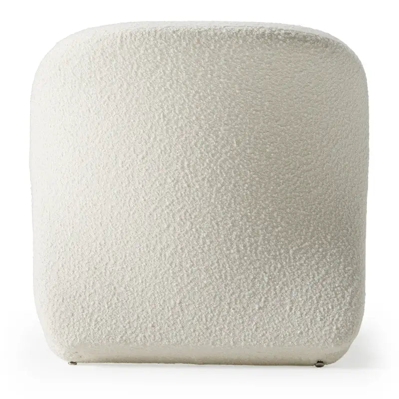 Chaise d'appoint moderne blanche Modrest Donovan