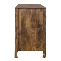 Meuble TV d'appoint Marisol miel vieilli 4 portes de 188 cm
