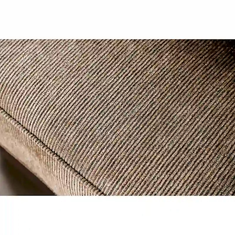 Causeuse Dhirendra Traditionnelle en Similicuir Marron par Furniture of America