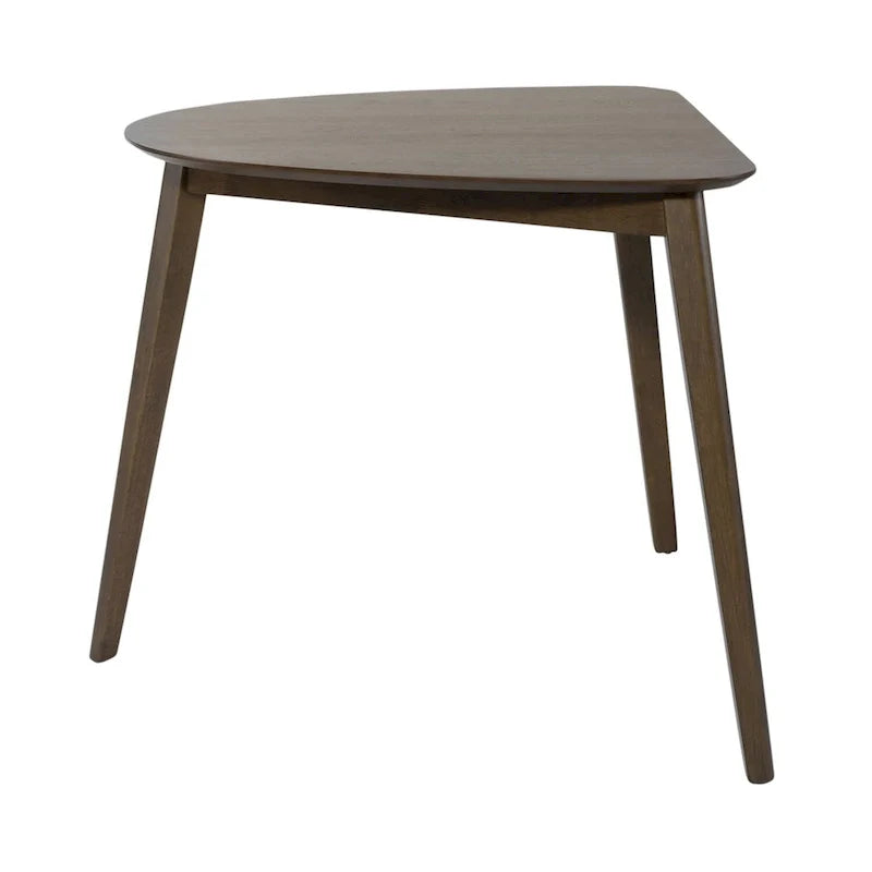 Ensemble de table triangulaire 4 pièces Space Savers noyer satiné