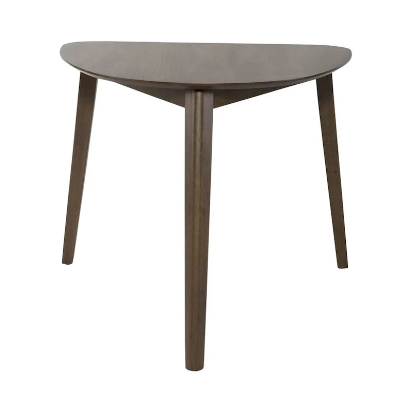 Ensemble de table triangulaire 4 pièces Space Savers noyer satiné