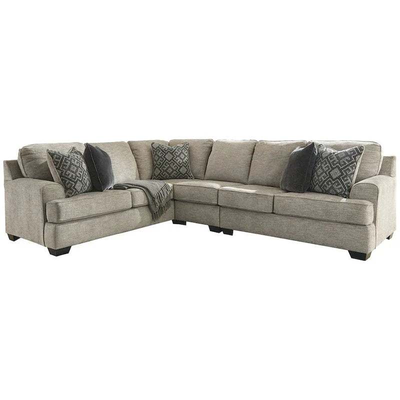 Canapé Sectionnel 3 Pièces Signature Design by Ashley Bovarian Beige et Gris