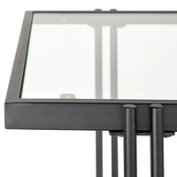 Table basse Lifestorey Folio en métal et verre