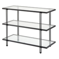 Table basse Lifestorey Folio en métal et verre