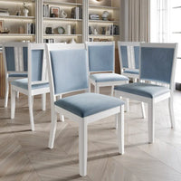 Ensemble de salle à manger luxueux 7 pièces à bandes diamant en cristal CraftPorch