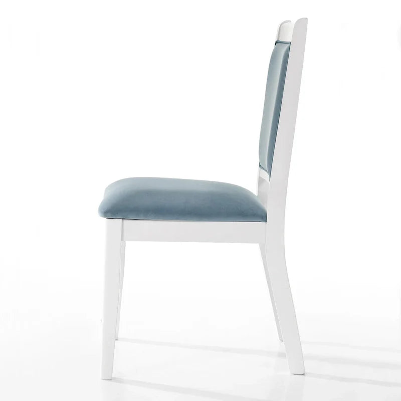 Ensemble de salle à manger luxueux 7 pièces à bandes diamant en cristal CraftPorch