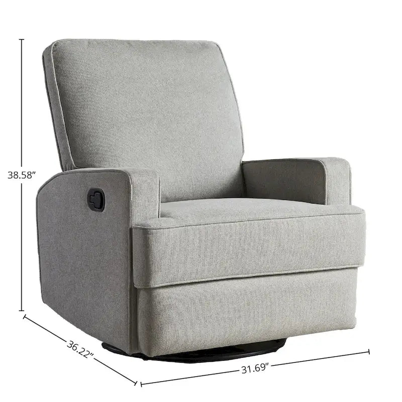 Fauteuil planeur pivotant manuel Bailey 32 po de large, coquille