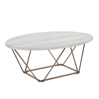 Table basse Steve Silver Ravine avec plateau en marbre