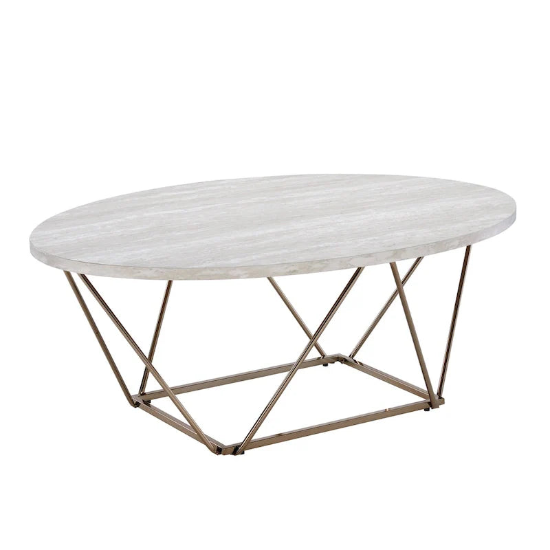 Table basse Steve Silver Ravine avec plateau en marbre
