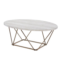 Table basse Steve Silver Ravine avec plateau en marbre