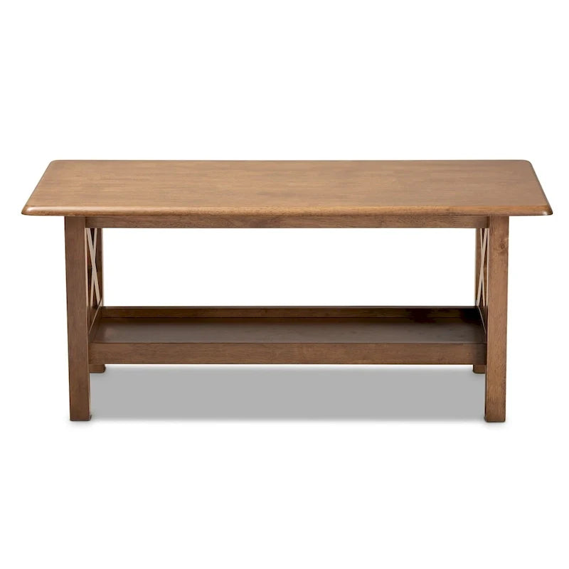 Table basse Ruanbay brun noyer Copper Grove