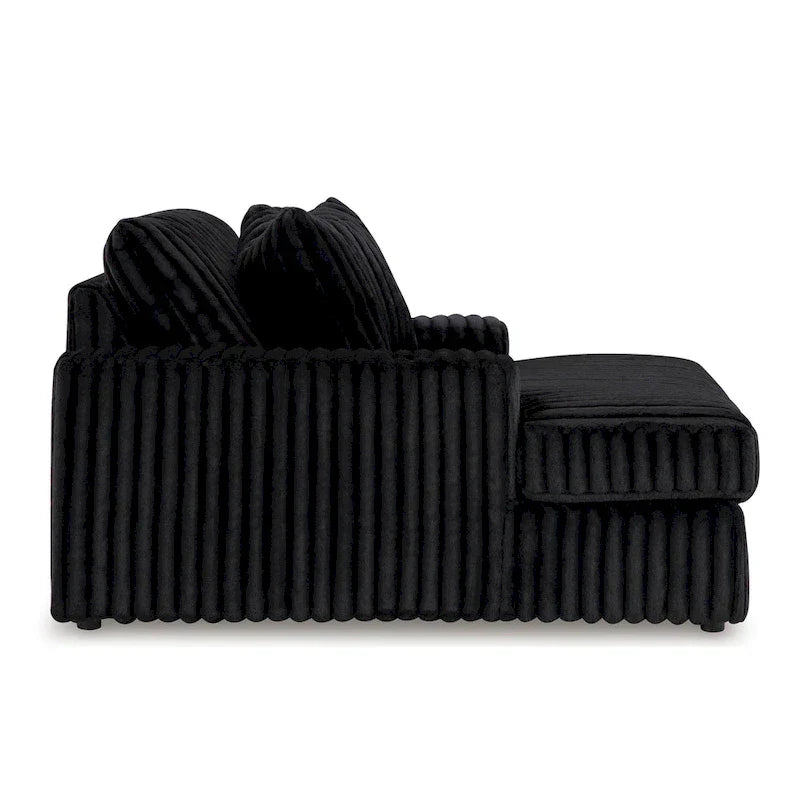 Méridienne Surdimensionnée Roundhill Furniture Azulu, avec Porte-Gobelets et Chargement USB
