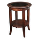 Table d'appoint ronde en chêne massif Halesia Copper Grove
