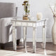 Table d'appoint carrée miroir SEI Furniture Olivia Glam