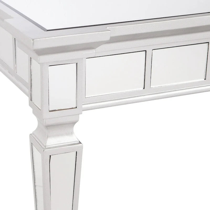 Table d'appoint carrée miroir SEI Furniture Olivia Glam