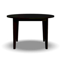 Table à manger ronde en bois noir Brentwood