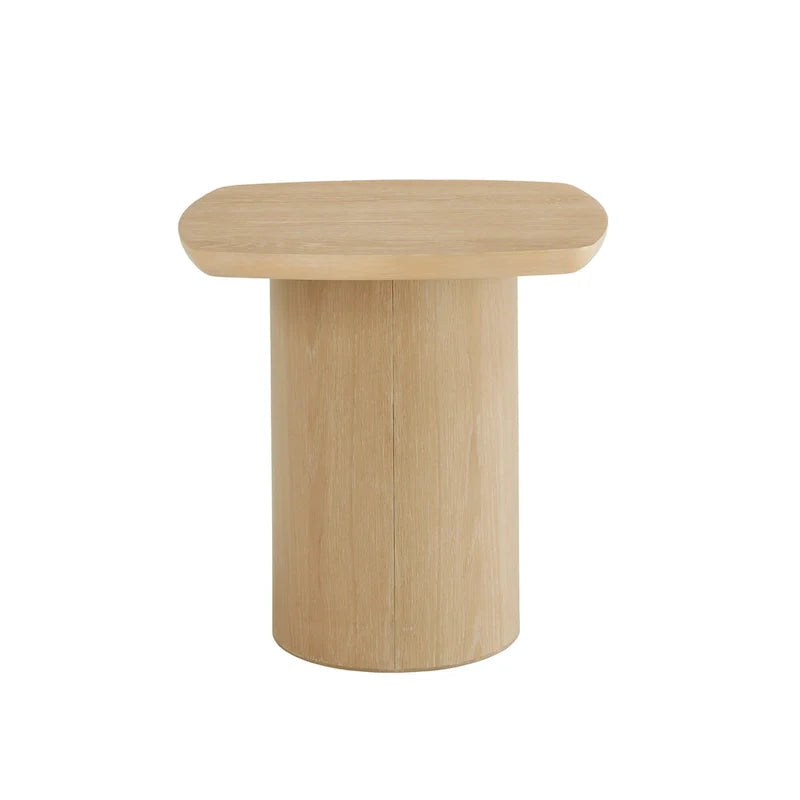 Table d'appoint Edo moderne en chêne par iNSPIRE Q avec pied colonne robuste
