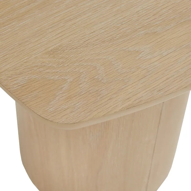 Table d'appoint Edo moderne en chêne par iNSPIRE Q avec pied colonne robuste