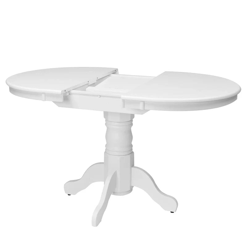 Table à manger ovale extensible à piédestal Dilon