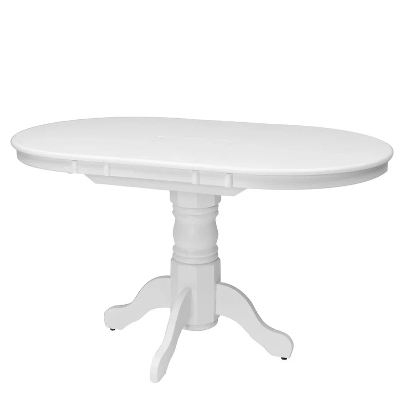 Table à manger ovale extensible à piédestal Dilon