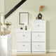 SoBuy FSR94-W, Meuble à Chaussures Commode de Rangement à 3 Tiroirs Étagère à Chaussures