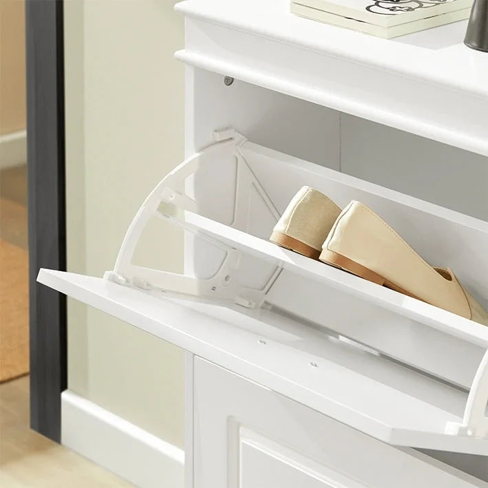 SoBuy FSR94-W, Meuble à Chaussures Commode de Rangement à 3 Tiroirs Étagère à Chaussures