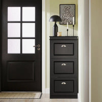 SoBuy FSR94-W, Meuble à Chaussures Commode de Rangement à 3 Tiroirs Étagère à Chaussures