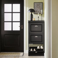 SoBuy FSR94-W, Meuble à Chaussures Commode de Rangement à 3 Tiroirs Étagère à Chaussures