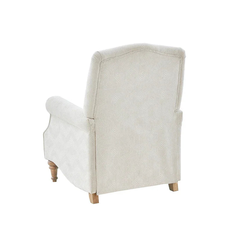 Madison Park Jimmy Fauteuil inclinable à pousser ivoire