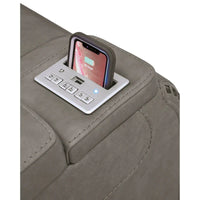 Fauteuil Inclinable Électrique Contemporain The Man-Den avec Appui-Tête Réglable, Gris Tourterelle