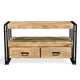 Meuble TV Timbergirl en bois recyclé avec tiroirs doubles - 40x16x24