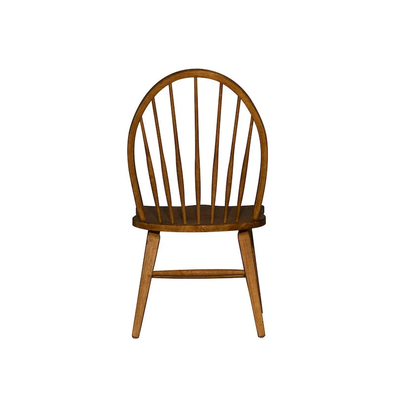 Chaise d'appoint The Gray Barn Hearthstone Ridge tabac à dossier Windsor (lot de 2)